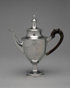 Teáskanna, készlet része, 1784-1800 (ezüst) alkotó: Standish Barry